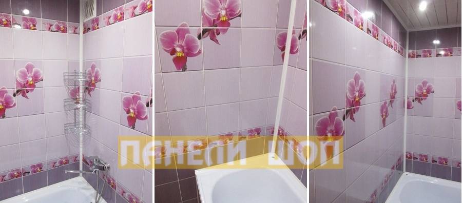 Панели ПВХ Unique (Юник), Орхидея, фото ванной
