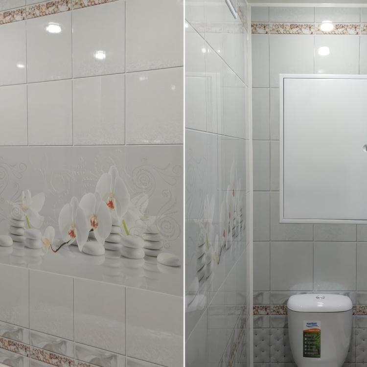 Два комплекта панелей ПВХ ( ванная + туалет) № VT-03