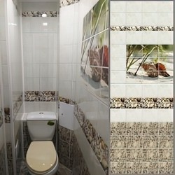 3D панель ПВХ для туалета № TA-11 2700х248х9мм