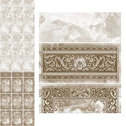3D Панель ПВХ с фризом, Барон коричневый 2700х248х9мм