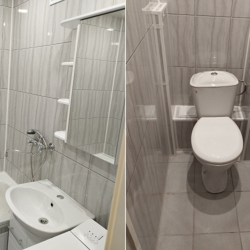 Два комплекта ПВХ панелей ( ванная + туалет) № VT-11