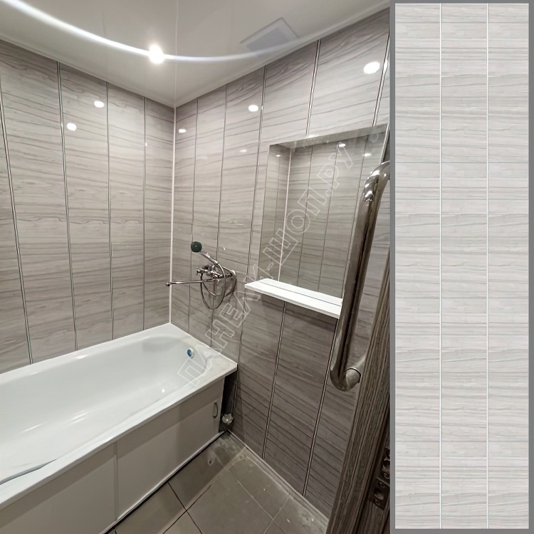 Дизайн ванной комнаты панелями