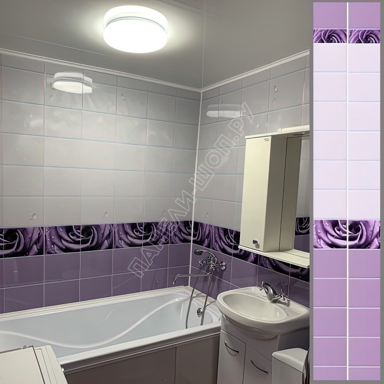 Стеновые панели в ванную комнату № VL-22 (арт.745986) ➤ Купить в Москве по цене 450.00 ₽