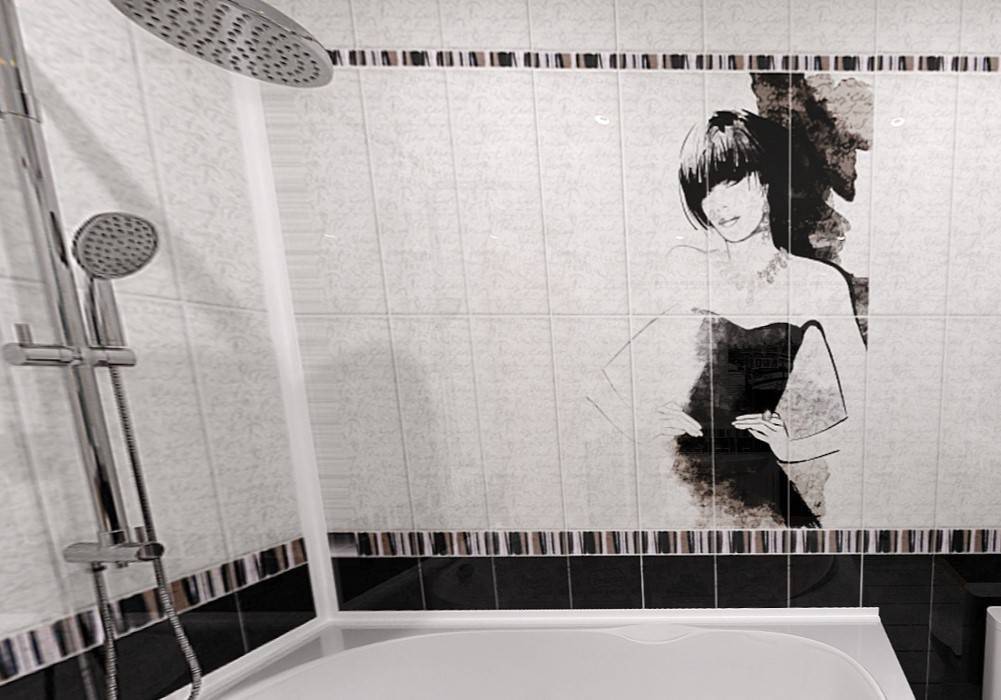 Стеновые панели в ванной комнате: фото декора