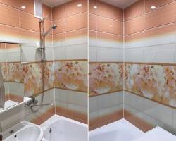 Цвет 2024 года - персиковый пух: идеальное решение для ванной и туалета