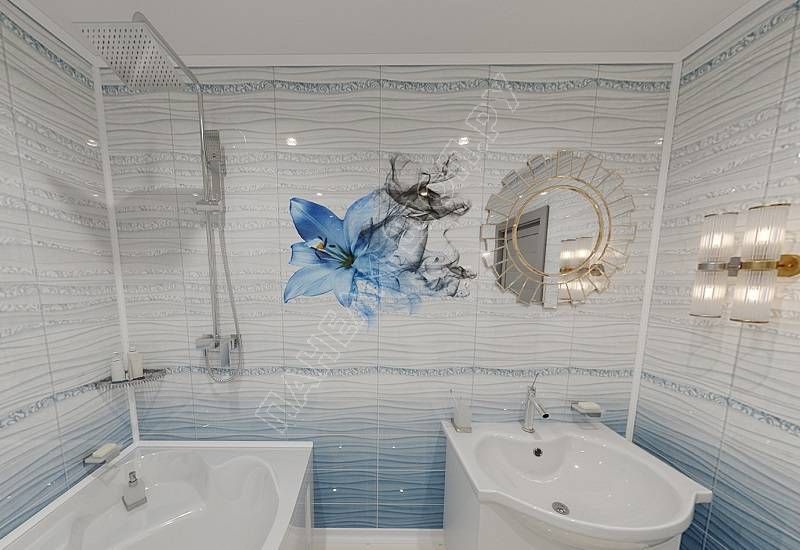 Зеркальные панели на потолок в ванную - 72 фото