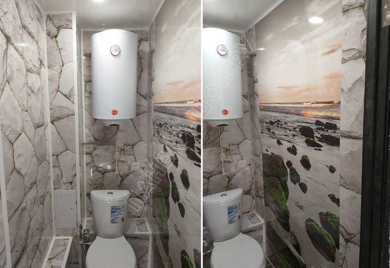 Установка панелей на стену в туалете