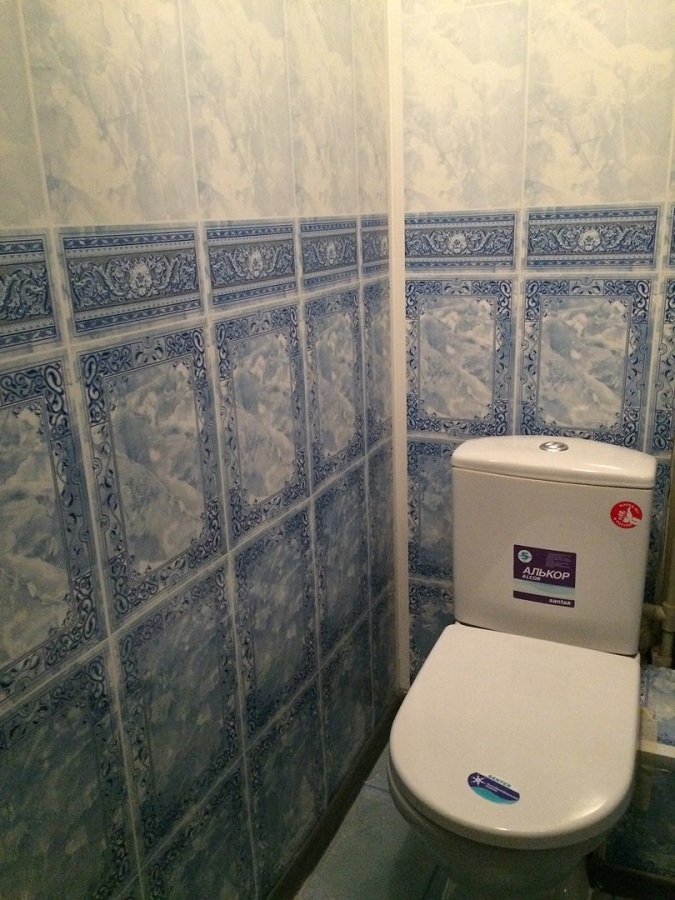 Стеновые ПВХ панели для ванной, Барон Синий, фото