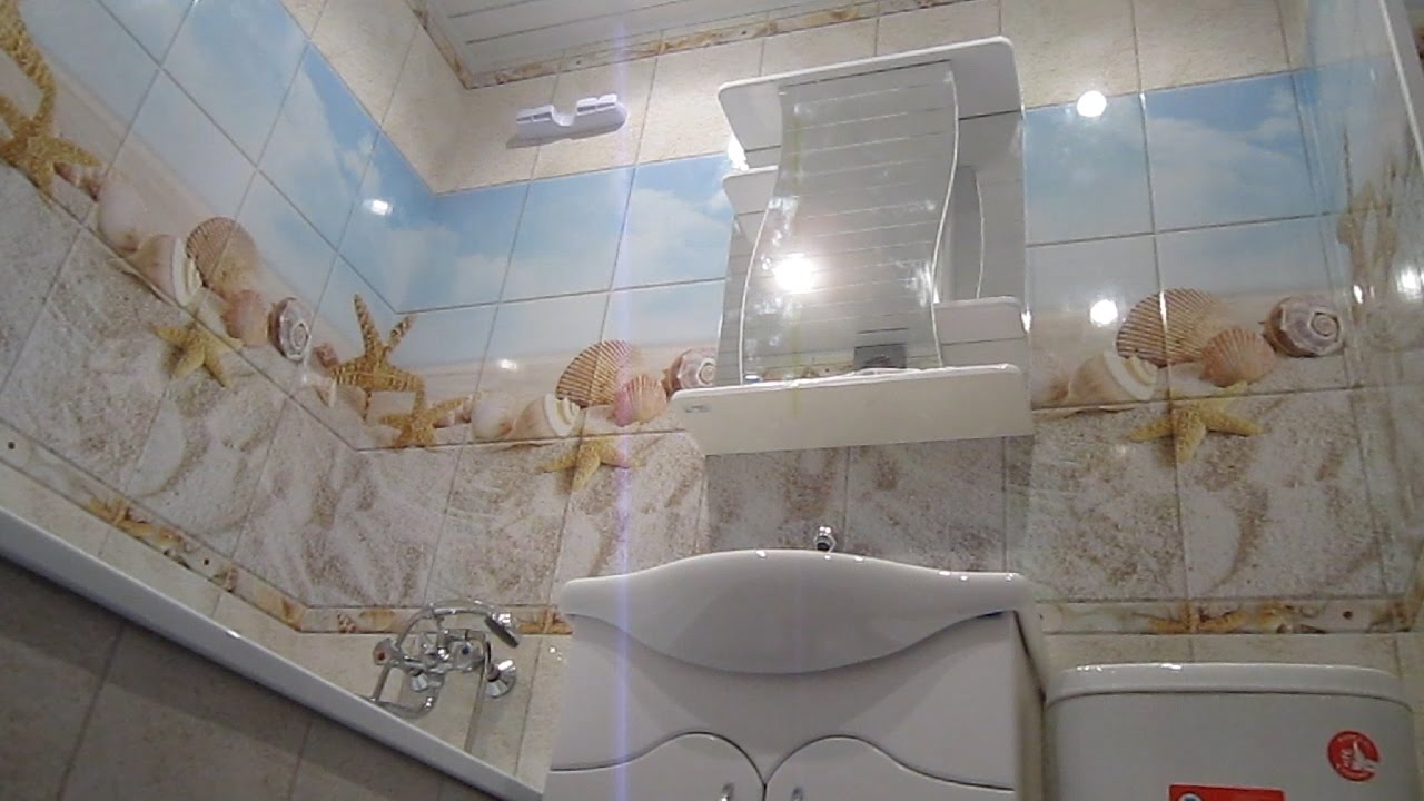 Ремонт в ванной пластиковыми панелями фото